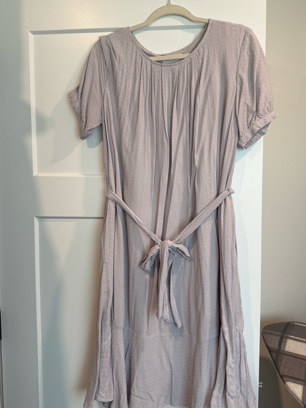Ces Femme Lavendar Midi Dress with Tie Waist